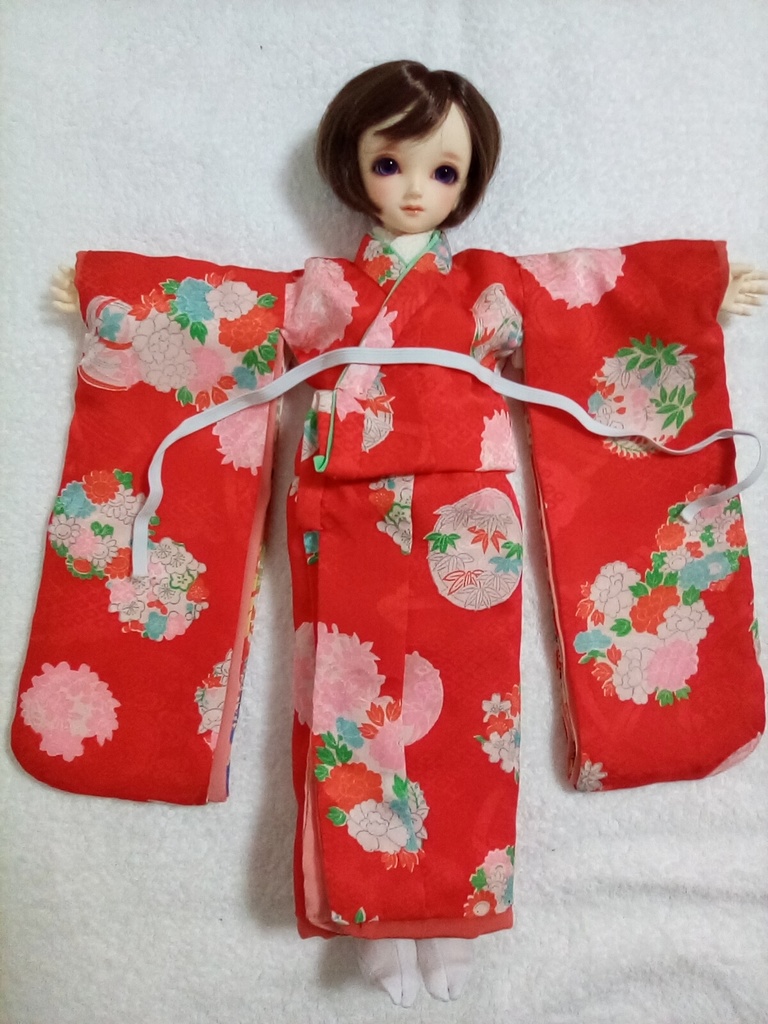 【送料込み】SDM 40cmドール 着物 振り袖セット 紅華
