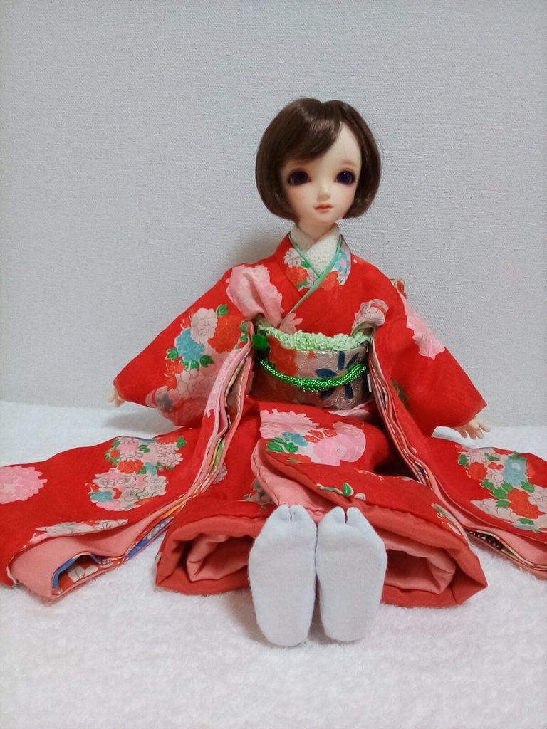 【送料込み】SDM 40cmドール 着物 振り袖セット 紅華