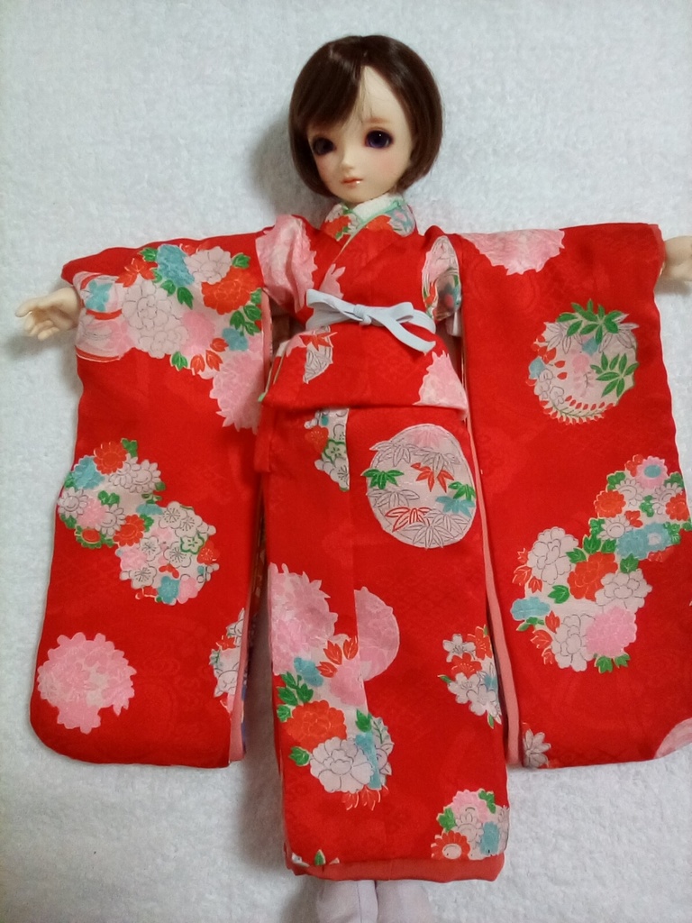 【送料込み】SDM 40cmドール 着物 振り袖セット 紅華