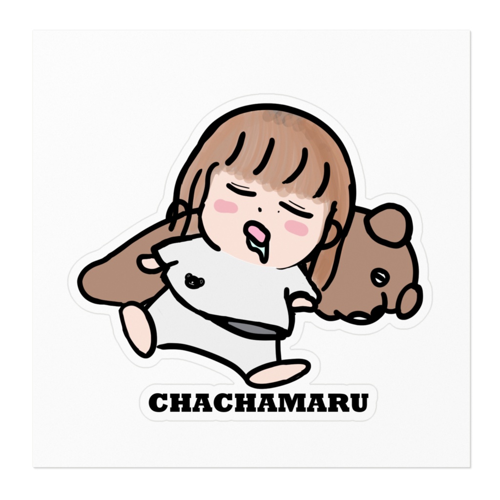 ちゃちゃクマステッカー