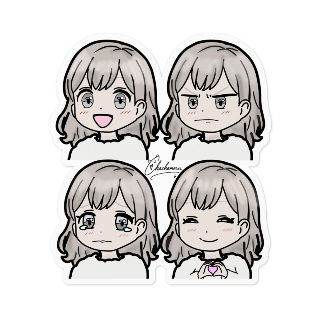 喜怒哀楽ちゃちゃまる(ステッカー)
