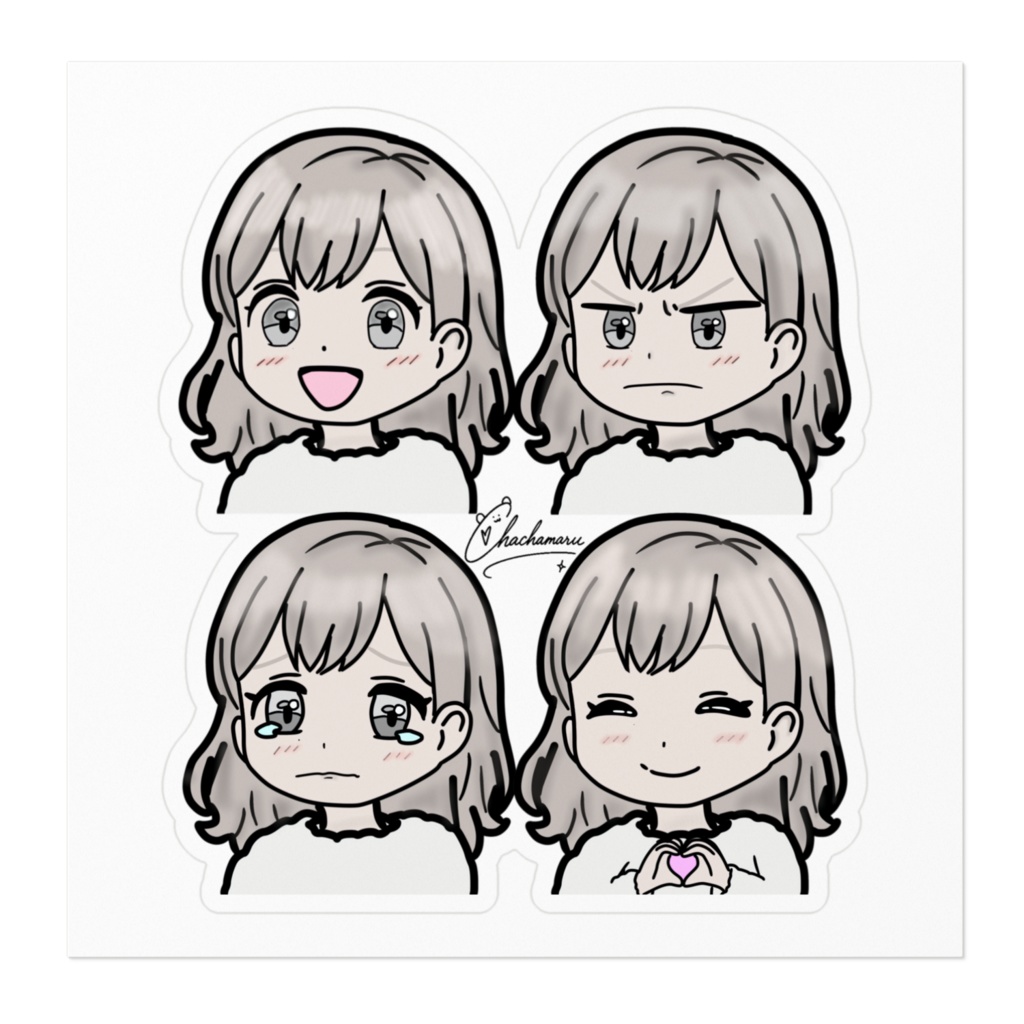 喜怒哀楽ちゃちゃまる(ステッカー)