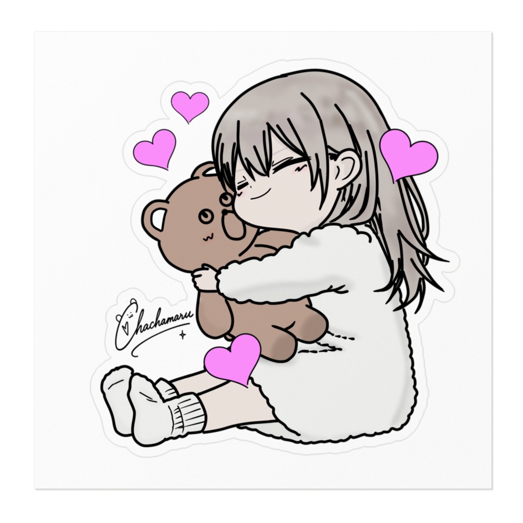 ちゃちゃ✕ちゃちゃクマ(ステッカー)