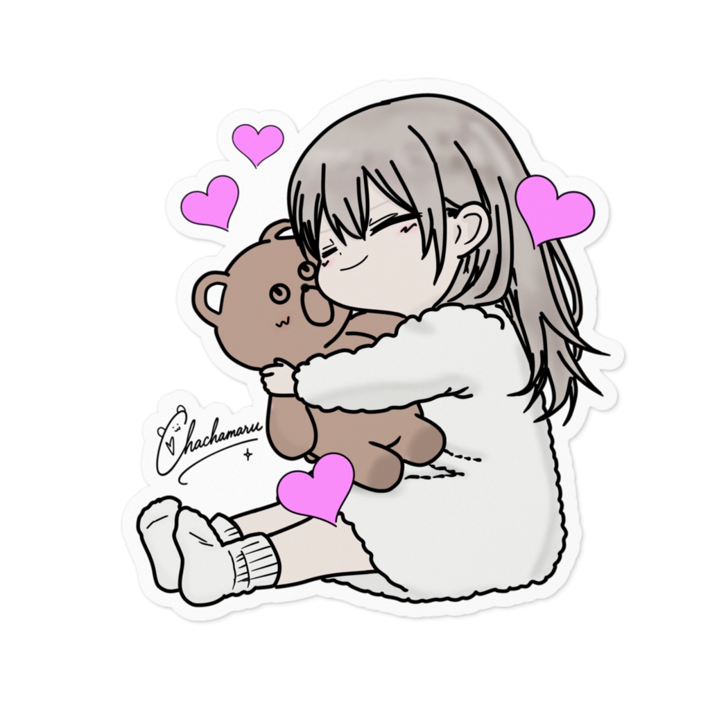 ちゃちゃ‪✕‬ちゃちゃｸﾏ(ステッカー)