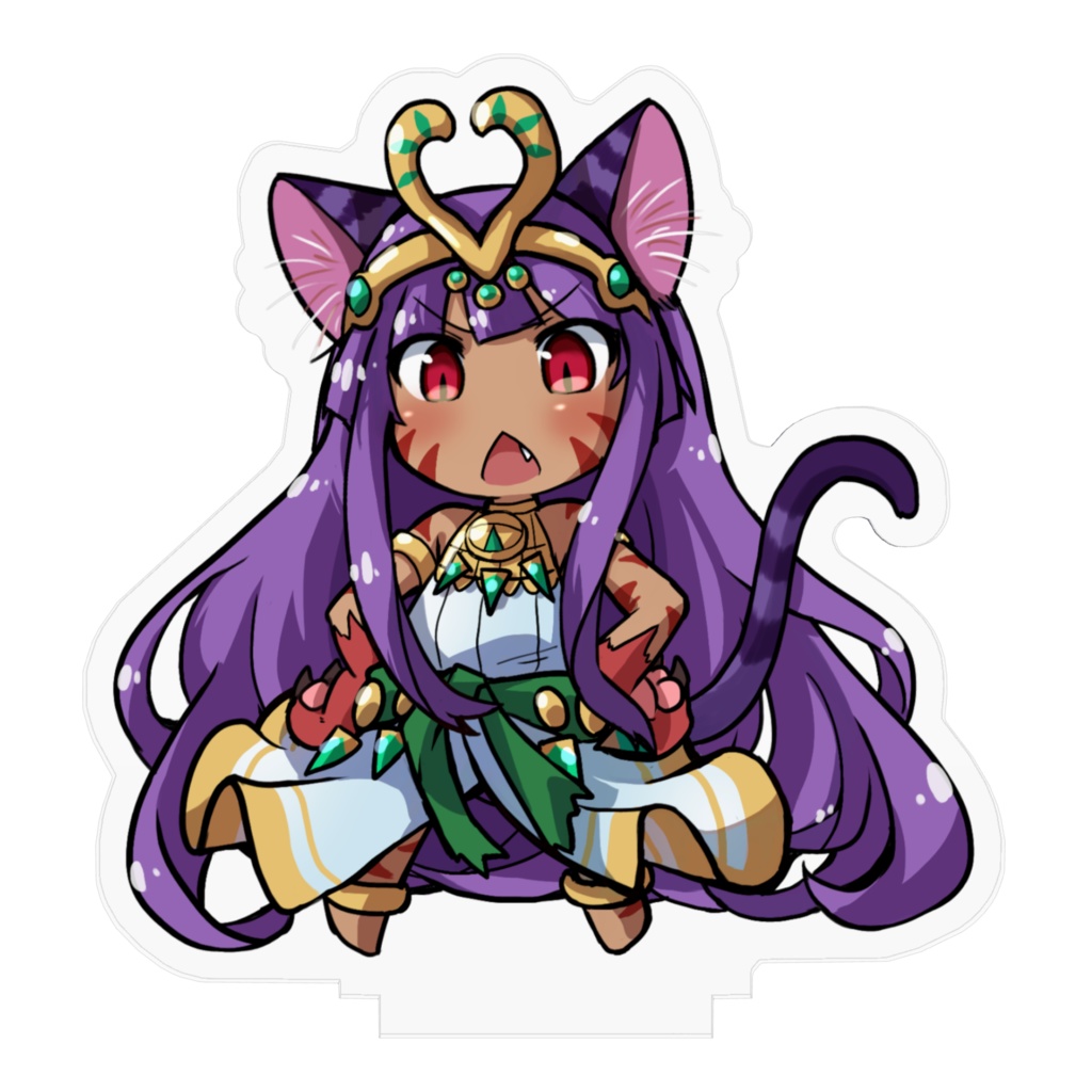 アクリルスタンド「月下の愛猫神・バステト」(70x70mm)