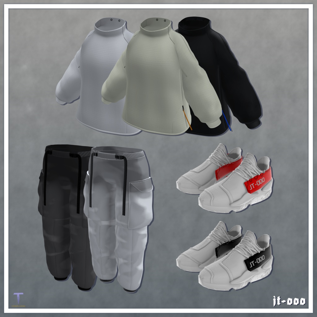 『6アバター対応』【 タートルネック ストリートウェア】 TurtleNeck Streetwear