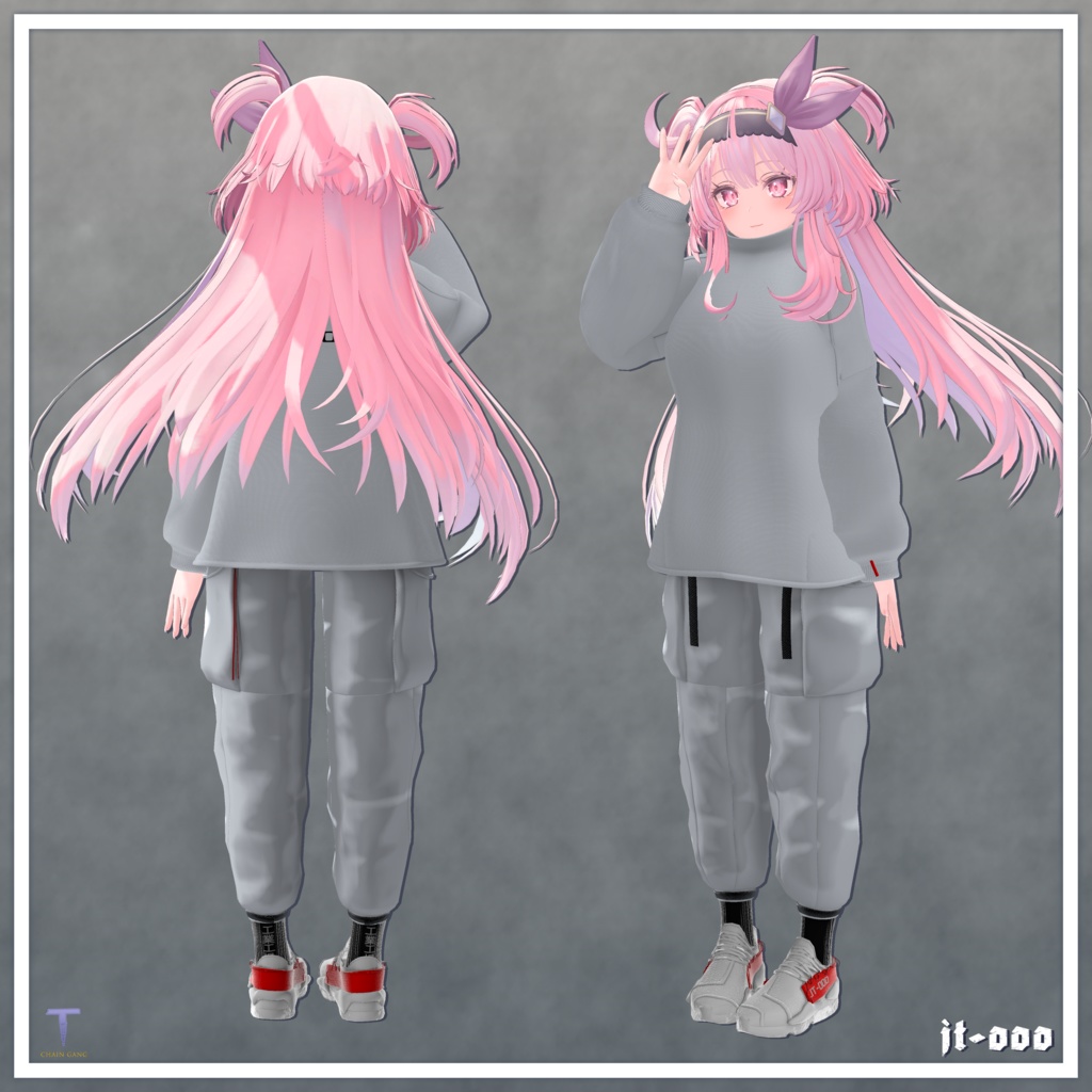 『6アバター対応』【 タートルネック ストリートウェア】 TurtleNeck Streetwear