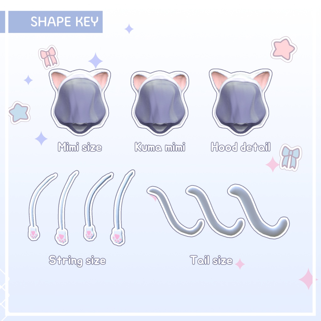 【3Avatar】 MYAA Cat Hood