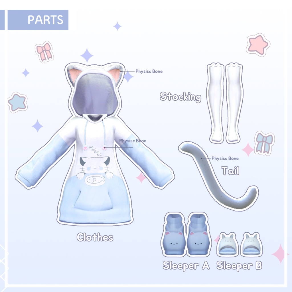 【3Avatar】 MYAA Cat Hood