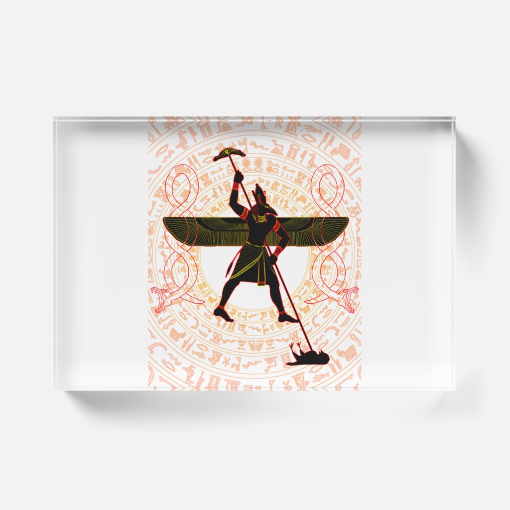 古代エジプト/ホルスを打ち倒すセト神/アクリルブロック