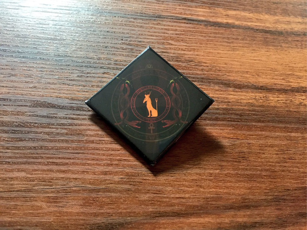 セト神/古代エジプト/菱形缶バッジ