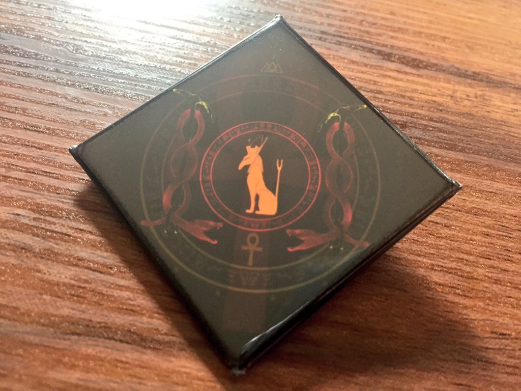 セト神/古代エジプト/菱形缶バッジ