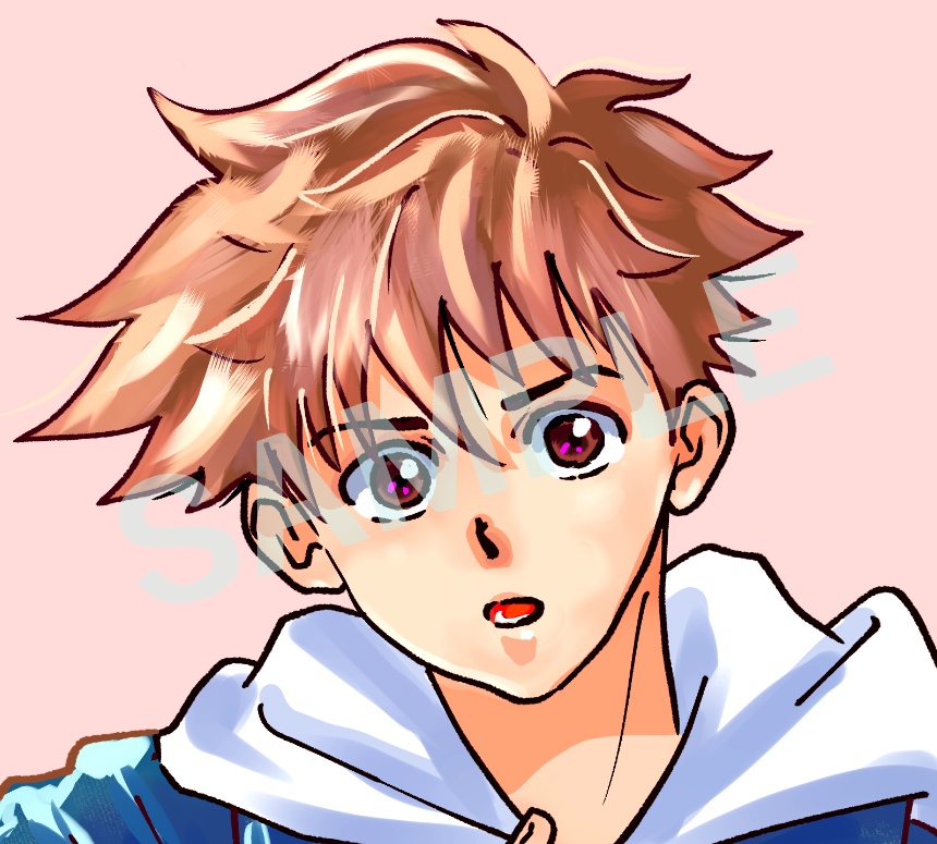 【商用可】キャラクター立ち絵 表情8種