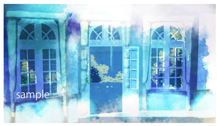 にじむ夜の窓|静かに揺らぐ配信向けループ背景