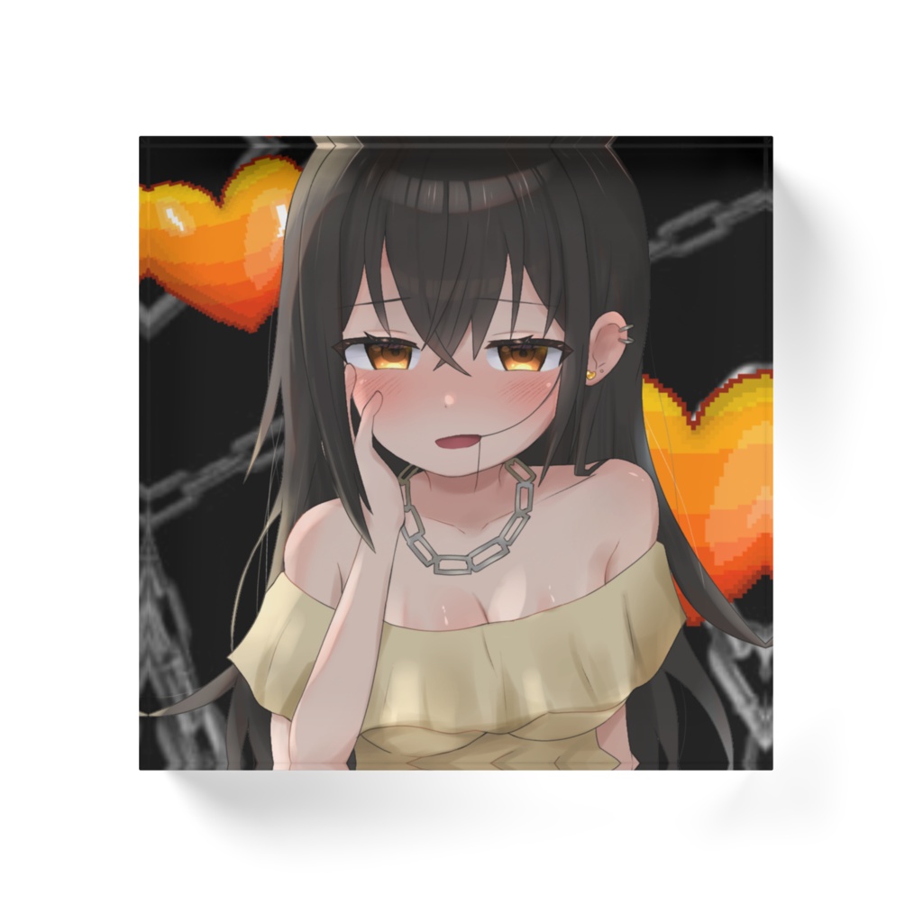 花戸街のアクリルブロック