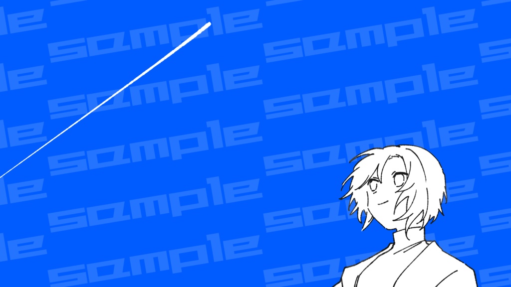 【フリーイラスト】飛行機雲