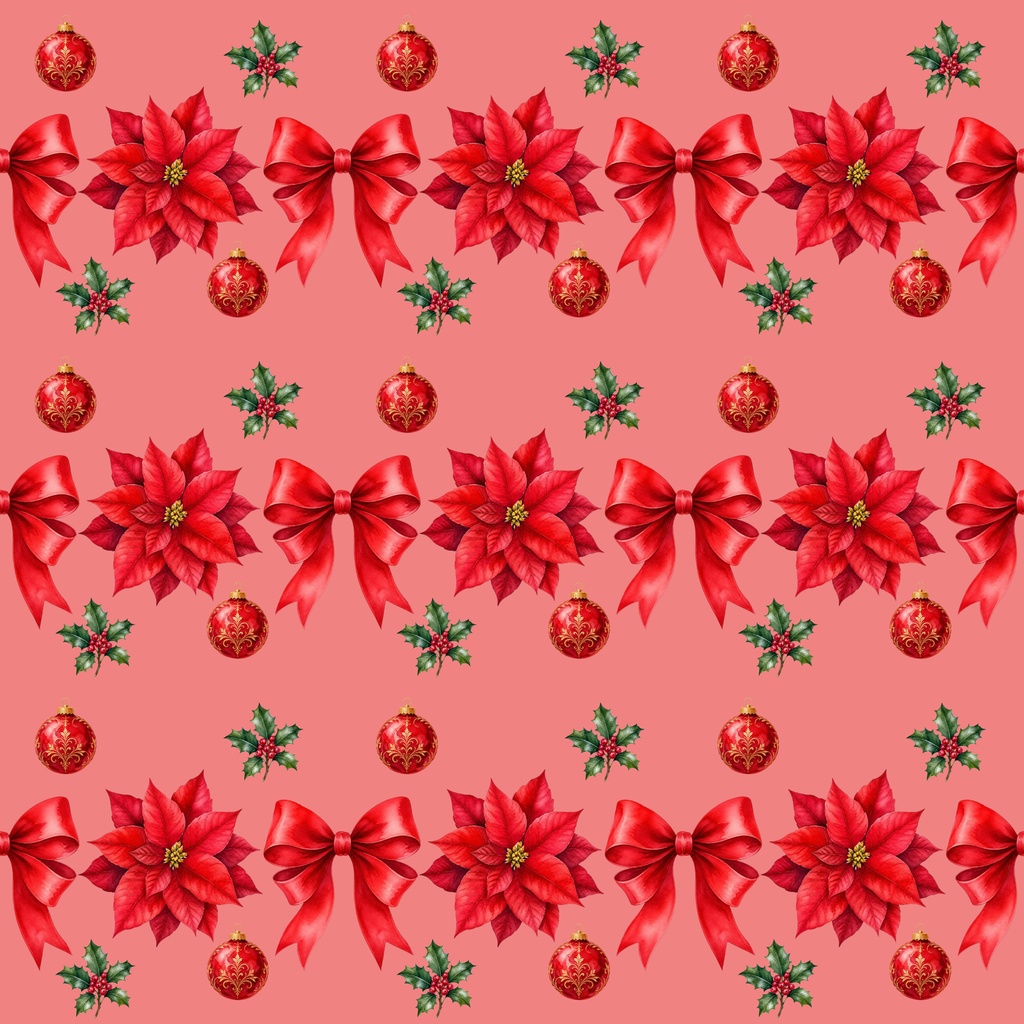 クリスマス柄&冬の素材デジタルペーパー　2枚