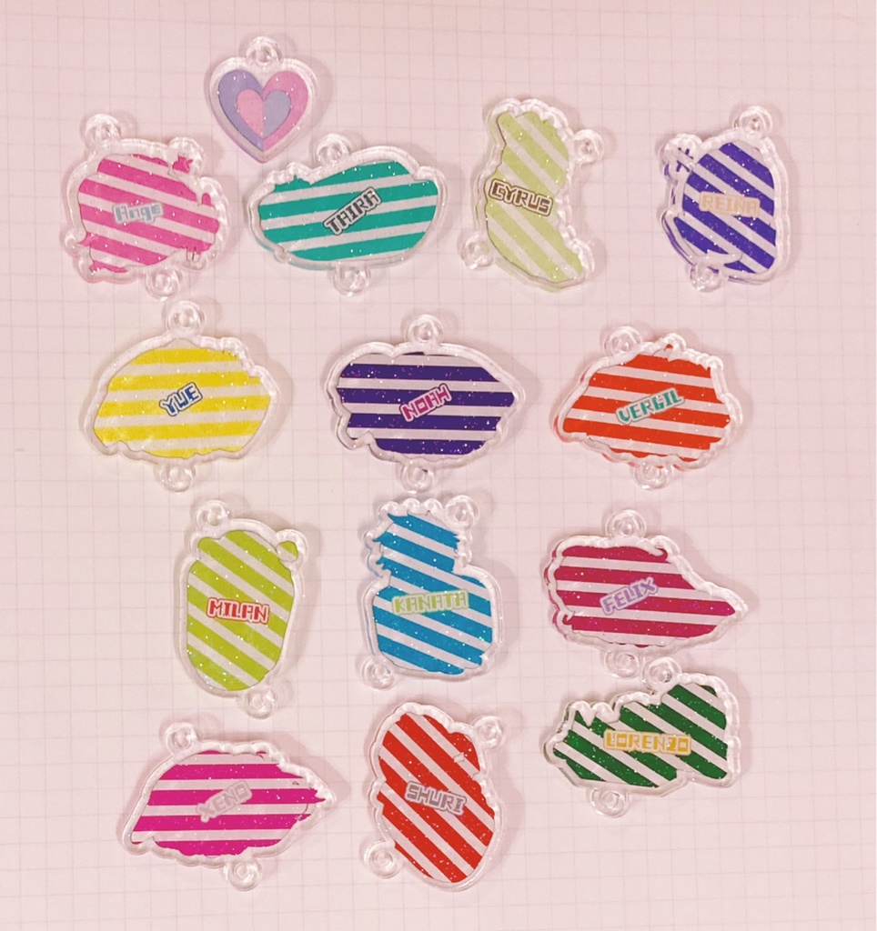 【寿司なライズ】つながるアクリルチャーム