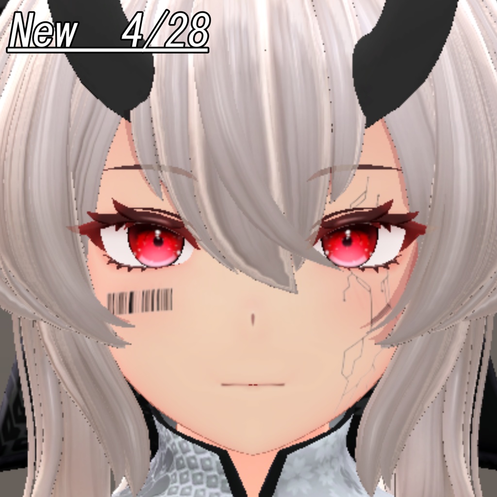 サイバーメイクテクスチャ【6アバター対応】