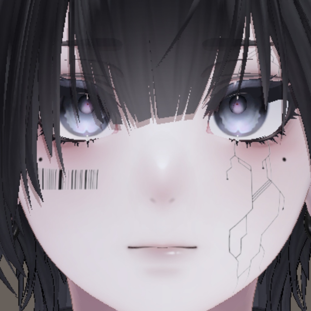 サイバーメイクテクスチャ【5アバター対応】