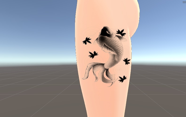 鯉の入れ墨【7アバター対応】