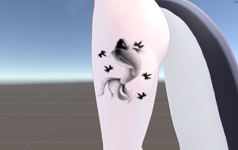 鯉の入れ墨【7アバター対応】