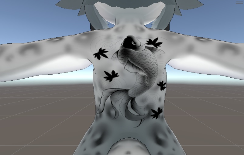 鯉の入れ墨【7アバター対応】