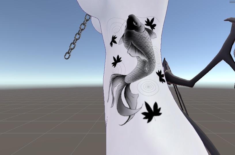 鯉の入れ墨【7アバター対応】