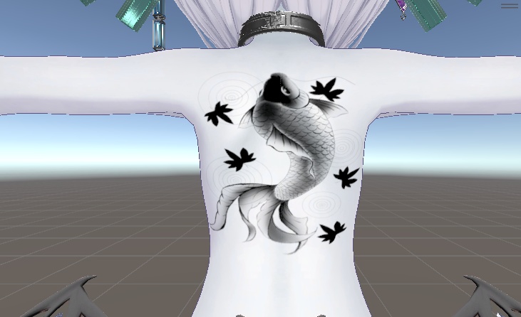 鯉の入れ墨【7アバター対応】