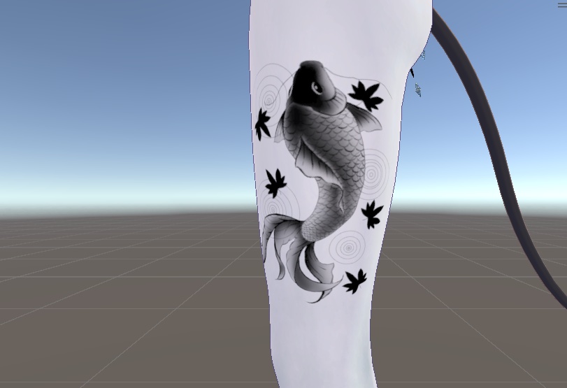 鯉の入れ墨【7アバター対応】