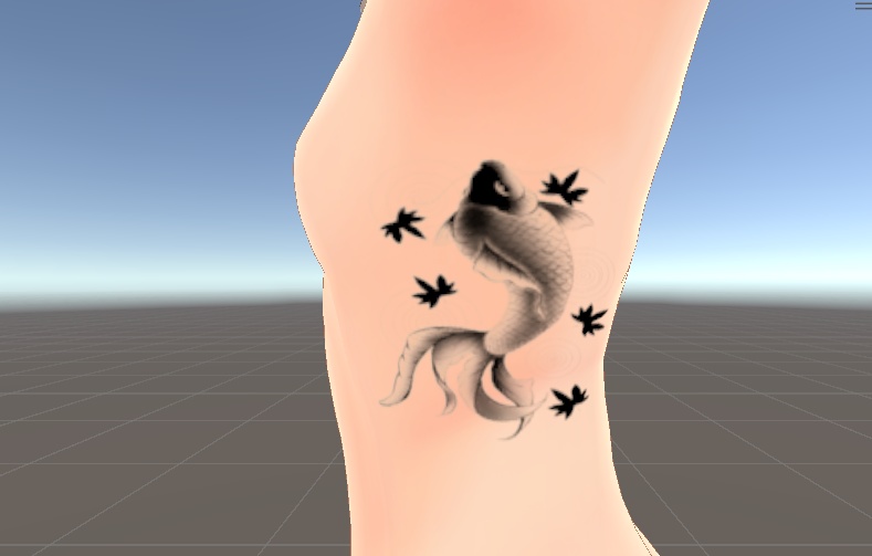 鯉の入れ墨【7アバター対応】