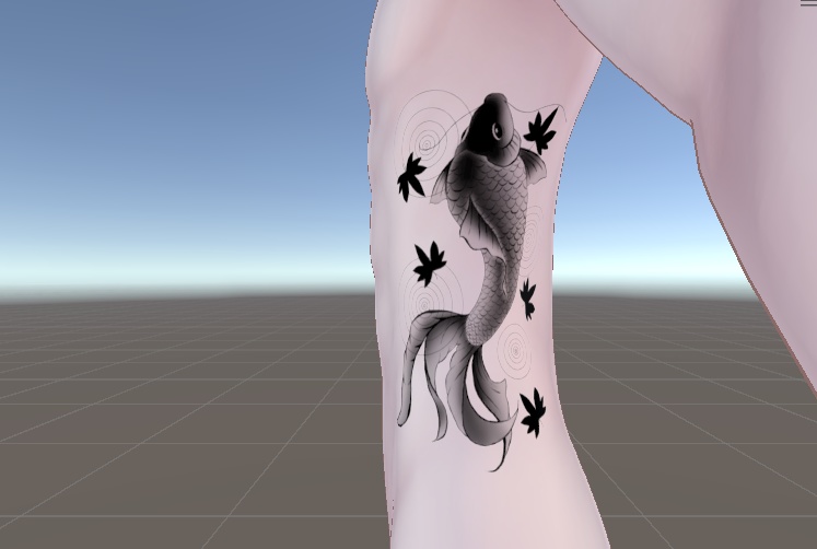 鯉の入れ墨【7アバター対応】