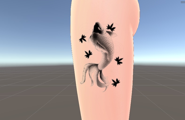 鯉の入れ墨【7アバター対応】