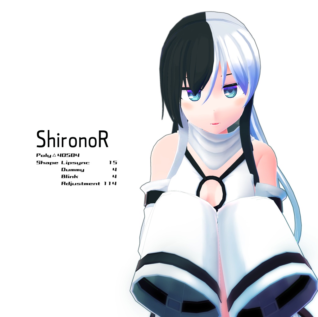 オリジナル3Dモデル「ShironoR」