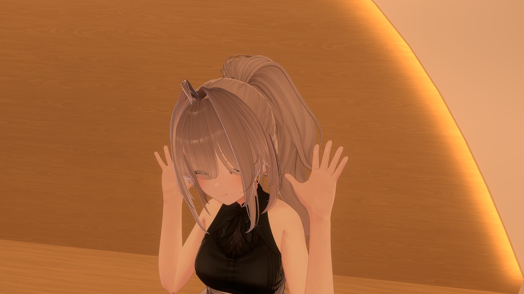 【MA対応】ヘアゴム式髪切り替えギミック