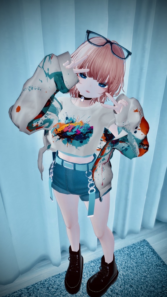 【自分好みの服にできる!×VRChat衣装】LV.1【8アバター対応】