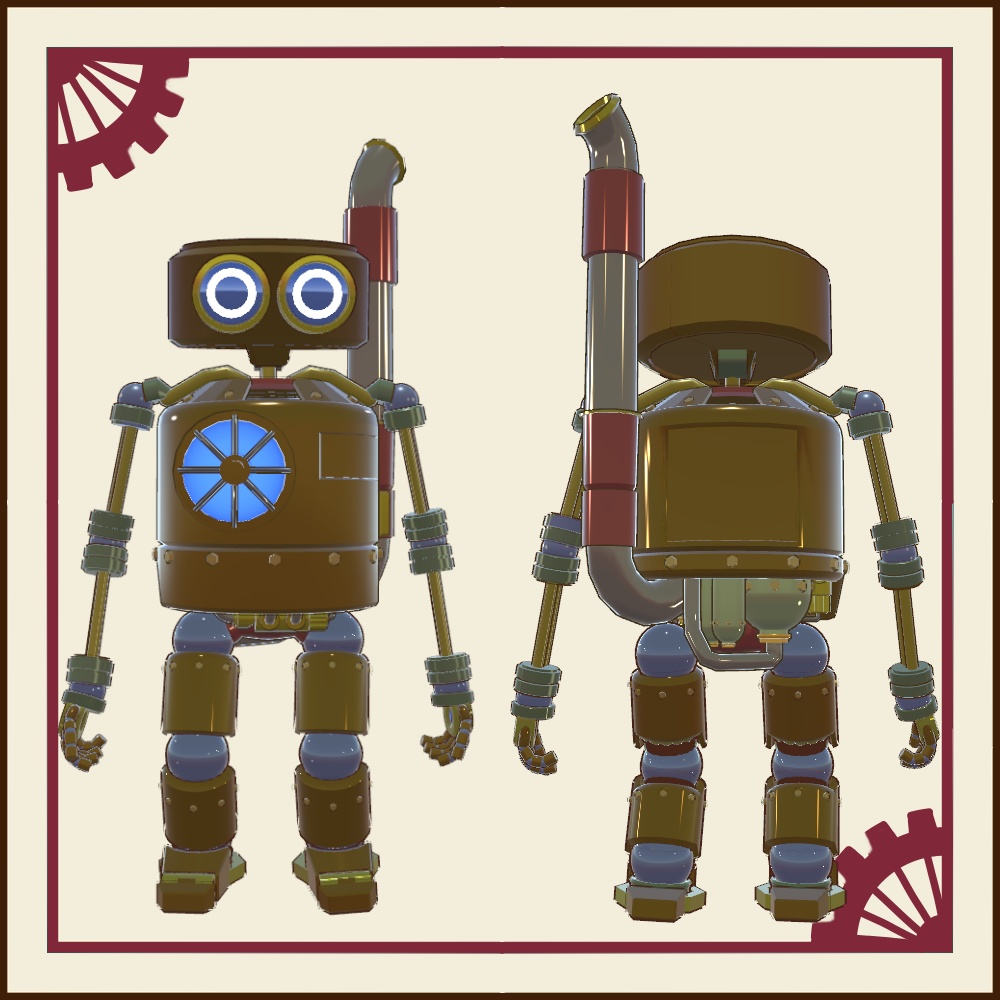 【無料】VRChat向けオリジナルアバター「poncotsu」