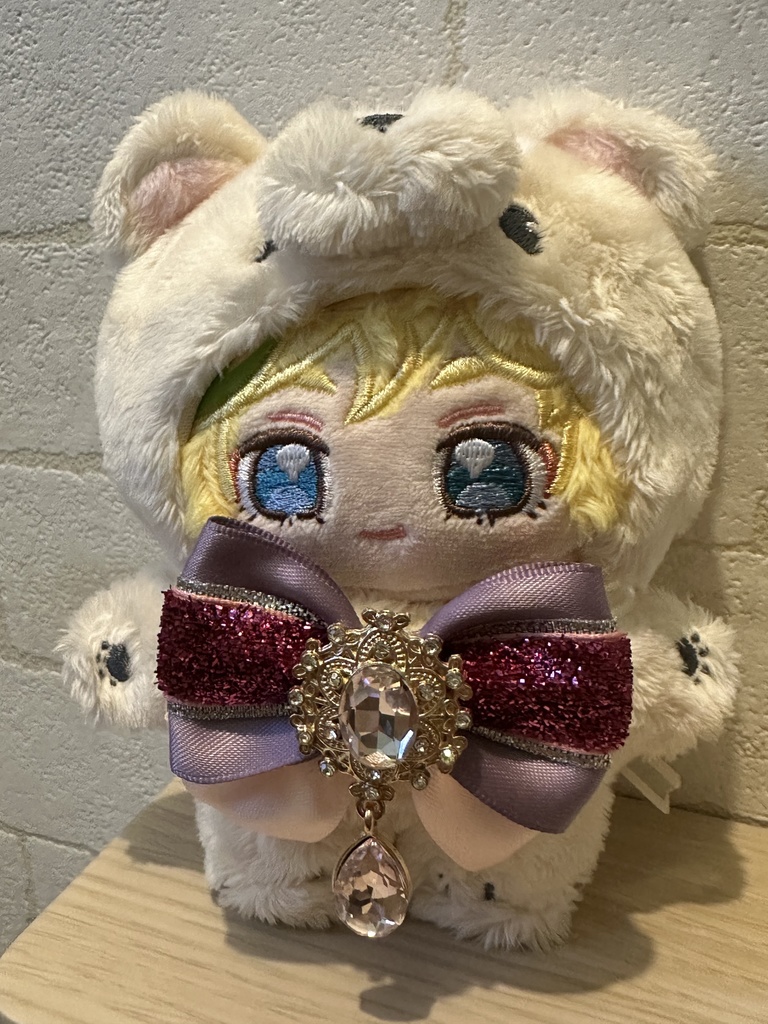 いつぬい リボンチョーカー  ピンク 紫