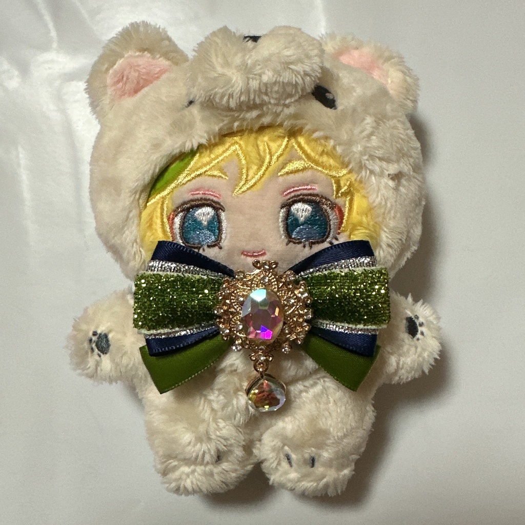 いつぬい リボンチョーカー 緑 カーキ