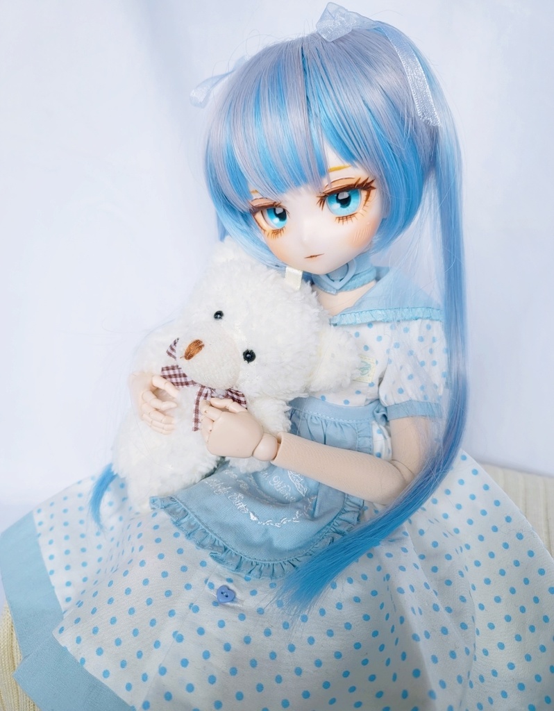 【DDH-29】カスタムヘッド+カボションアイ【セミホワイト】