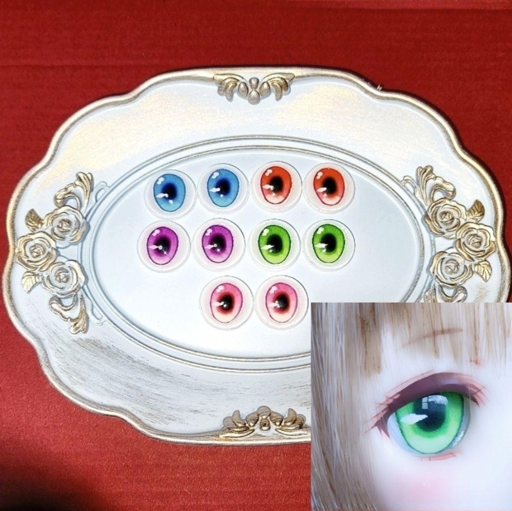 ②青春と季節の煌めきアイ(22mm･20mm相当カボションアイ追視効果有)