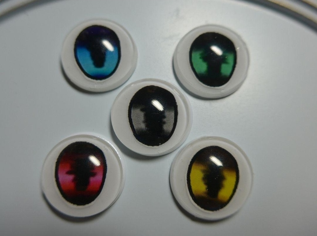 ⑤夢も希望もない★闇堕ちアイ(22mm・20mm相当カボション製