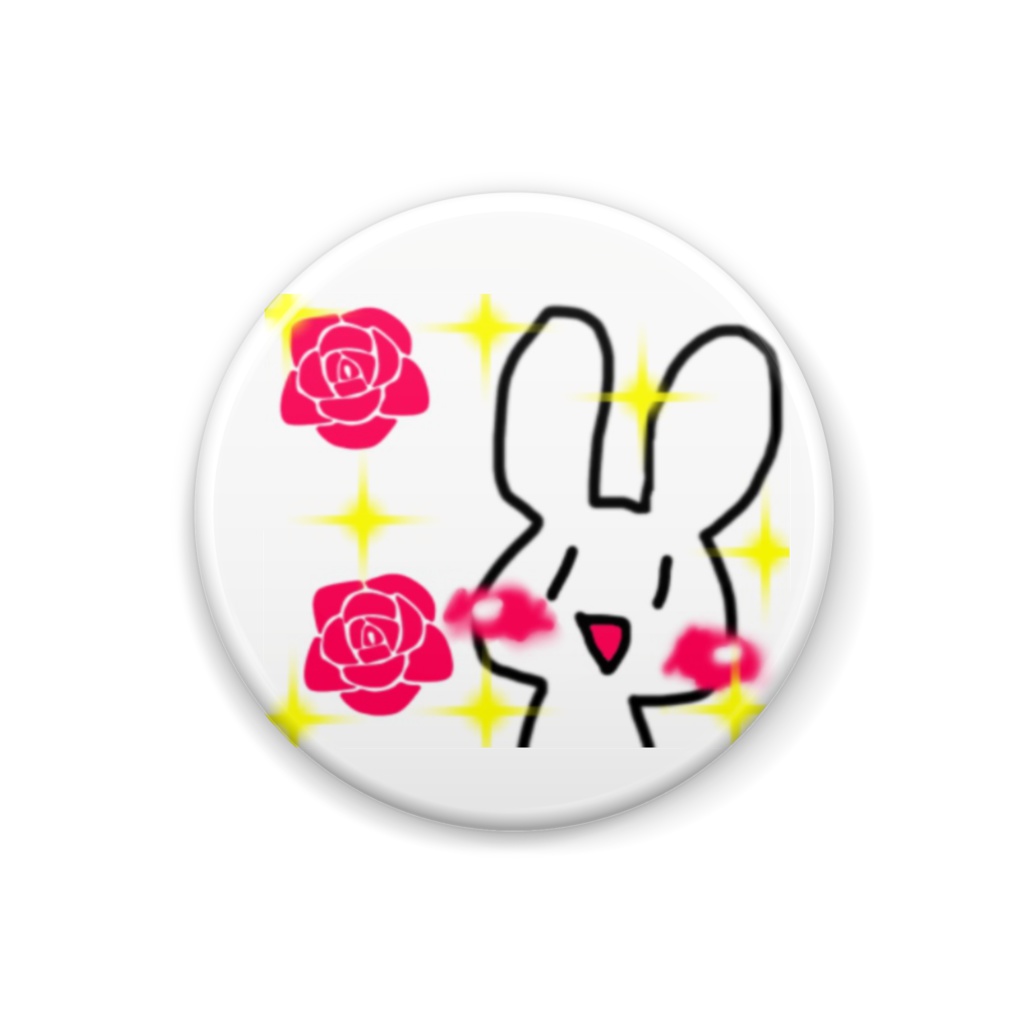 うさぎ缶バッチ
