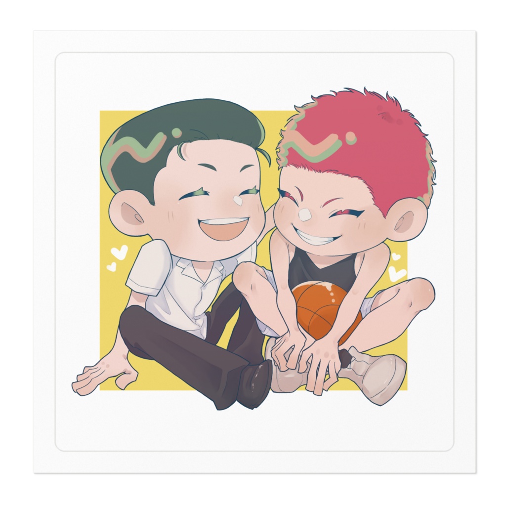 洋花ゆるステッカー