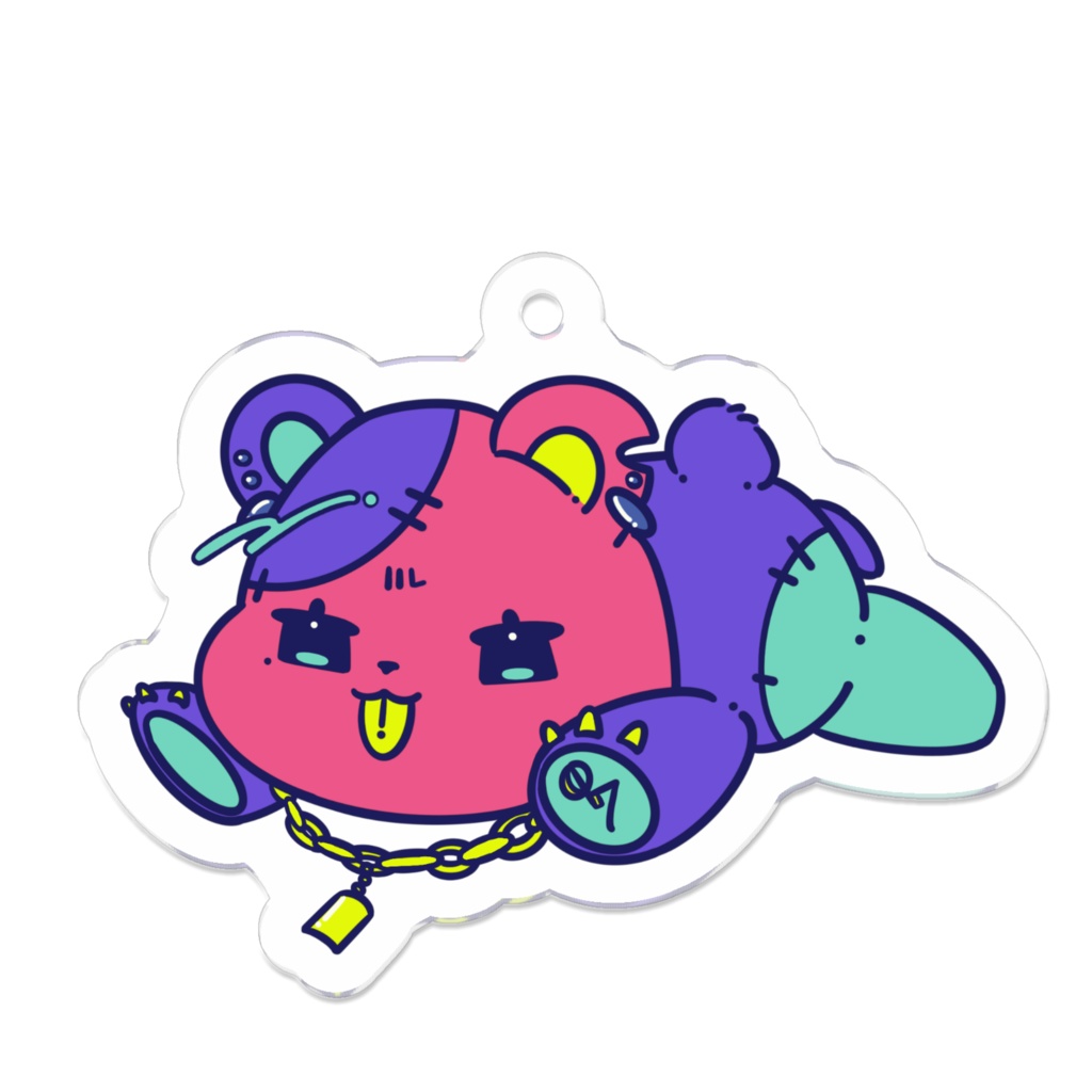 ぬいぐるみの熊崎さんアクキー