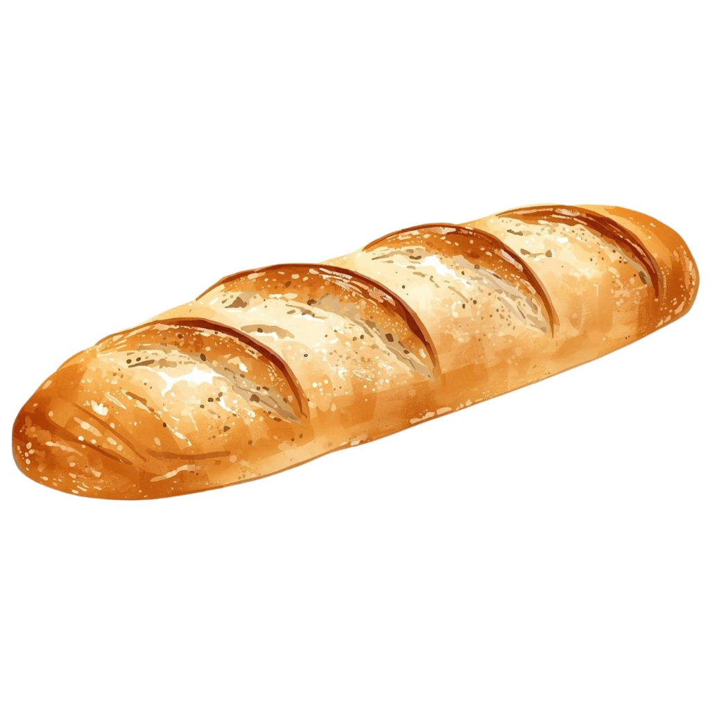 アンティークリアル水彩風 ベーカリー・カフェ クリップアート25点セット(PNG)