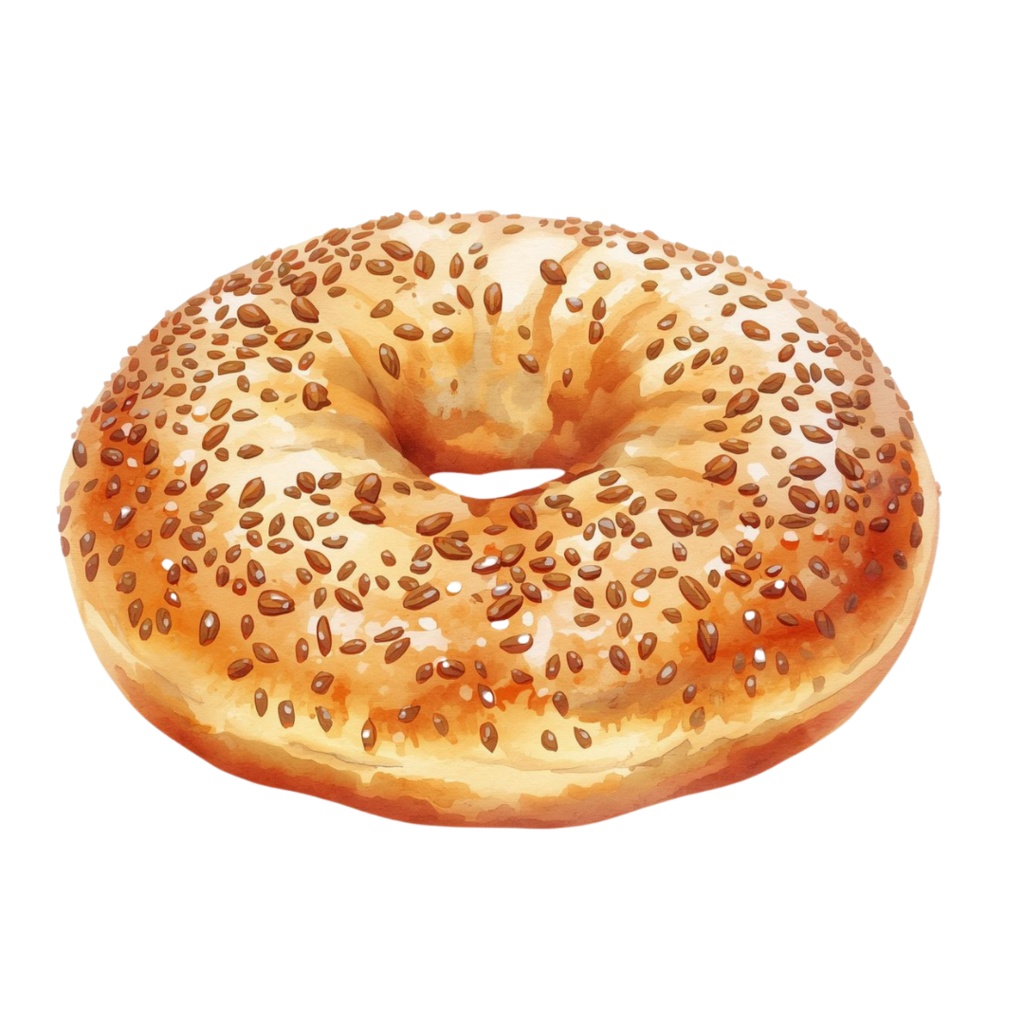 アンティークリアル水彩風 ベーカリー・カフェ クリップアート25点セット(PNG)