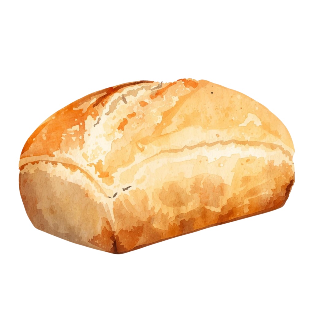 アンティークリアル水彩風 ベーカリー・カフェ クリップアート25点セット(PNG)