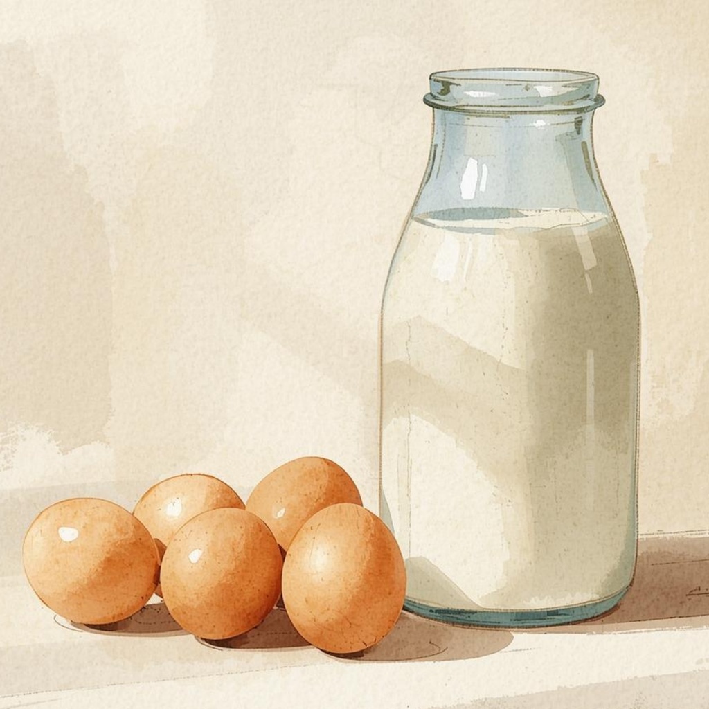 アンティークリアル水彩風 ベーカリー・カフェ クリップアート25点セット(PNG)