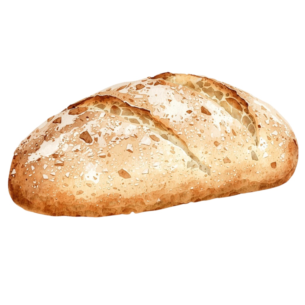 アンティークリアル水彩風 ベーカリー・カフェ クリップアート25点セット(PNG)